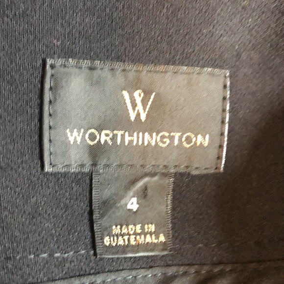 Worthington Black Pencil Skirt Size 4 Excellent Conditions - Picture 7 of 8